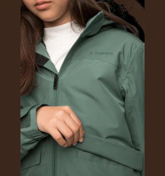 j_allround_padded_jacket_4.webp Everest Outdoor Varma Jackor<J Allround Padded Jacket KHAKI GREEN