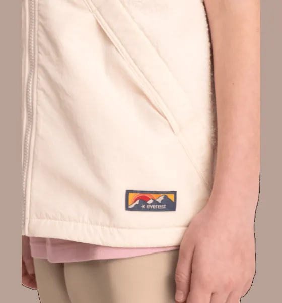 j_block_pile_vest_4.webp Everest Outdoor Västar<J Block Pile Vest IVORY BEIGE