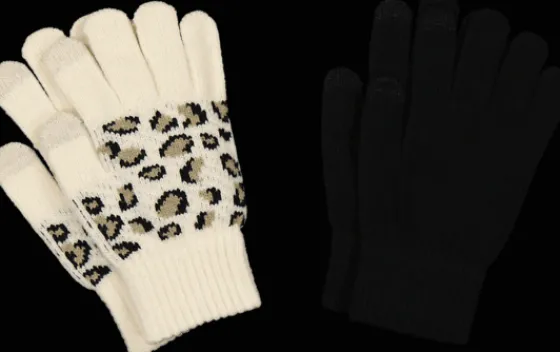j_pack_touch_glove_0.webp Everest Outdoor Handskar & Vantar | Handskar & Vantar<J 2-pack Touch Glove CHEETAH / BLACK