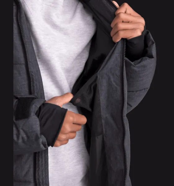 j_wedge_parka_3.webp Everest Outdoor Varma Jackor<J Wedge Parka BLACK MELANGE