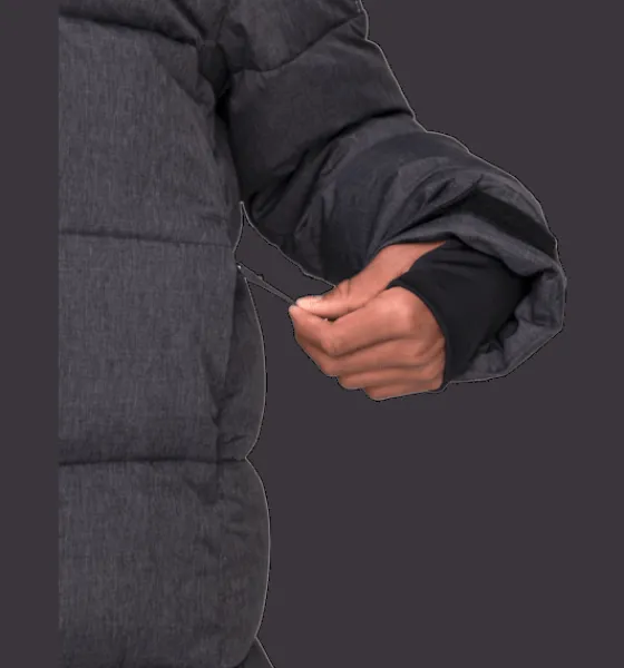 j_wedge_parka_6.webp Everest Outdoor Varma Jackor<J Wedge Parka BLACK MELANGE
