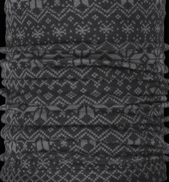 Everest Outdoor Halsduk<Jacquard Wool Neck Warmer DARK GREY/BLACK