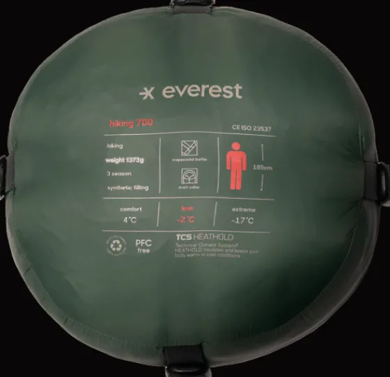 m_hike_sb__9.webp Everest Outdoor Sovsäckar<M Hike Sb 700 DARK GREEN/BEIGE