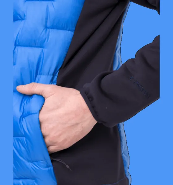 m_hybrid_hood_jacket_5-2.webp Everest Outdoor Varma Jackor | Tunna Jackor<M Hybrid Hood Jacket PALACE BLUE