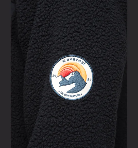 m_pile_sht_retro_4-1.webp Everest Outdoor Tröjor & T-Shirts | Tröjor<M Pile Sht Retro BLACK