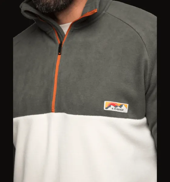 m_quarter_zip_3.webp Everest Outdoor Tröjor & T-Shirts | Tröjor<M Quarter Zip OFFWHITE