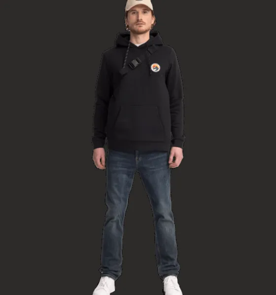 m_recline_hood_2.webp Everest Outdoor Tröjor & T-Shirts | Tröjor<M Recline Hood BLACK