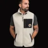 Everest Outdoor Tröjor & T-Shirts | Västar<M Retro Pile Vest IVORY BEIGE