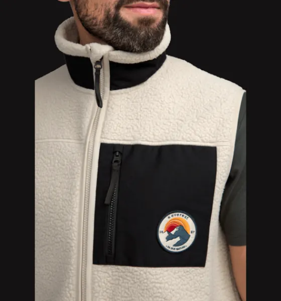 m_retro_pile_vest_3.webp Everest Outdoor Tröjor & T-Shirts | Västar<M Retro Pile Vest IVORY BEIGE