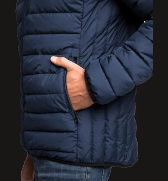 m_stone_liner_jacket_3-4.webp Everest Outdoor Varma Jackor | Tunna Jackor<M Stone Liner Jacket NAVY