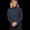 Everest Outdoor Tröjor & T-Shirts | Tröjor<M Zip Fleece Jacket NAVY MELANGE