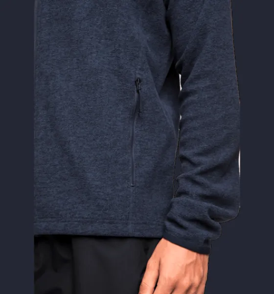 m_zip_fleece_jacket_3-2.webp Everest Outdoor Tröjor & T-Shirts | Tröjor<M Zip Fleece Jacket NAVY MELANGE