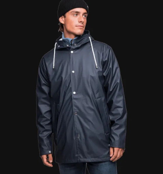 u_rain_coat__2.webp Everest Outdoor Regnjackor | Tunna Jackor<U Rain Coat 2 NAVY