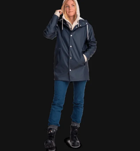 u_rain_coat__3.webp Everest Outdoor Regnjackor | Tunna Jackor<U Rain Coat 2 NAVY
