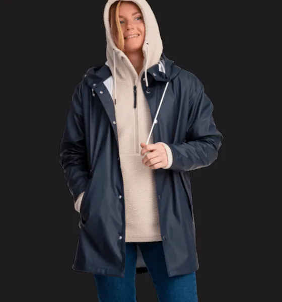 u_rain_coat__6.webp Everest Outdoor Regnjackor | Tunna Jackor<U Rain Coat 2 NAVY