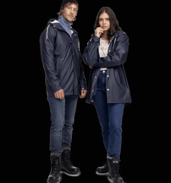 u_rain_coat__9.webp Everest Outdoor Regnjackor | Tunna Jackor<U Rain Coat 2 NAVY