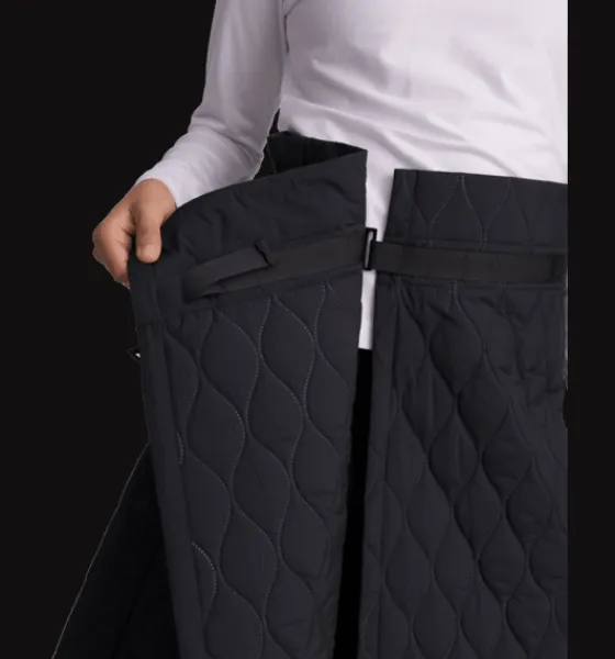 w_emory_quilt_skirt_4.webp Everest Outdoor Skalbyxor | Regn- & skalbyxor<W Emory Quilt Skirt BLACK