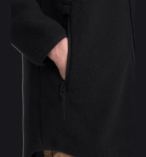 w_pile_long_hood_4.webp Everest Outdoor Tröjor & T-Shirts | Tröjor<W Pile Long Hood BLACK