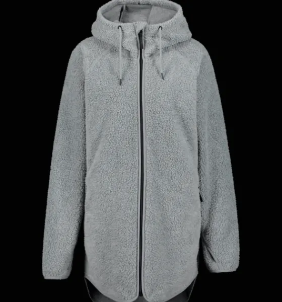 w_pile_long_hood_5-2.webp Everest Outdoor Tröjor & T-Shirts | Tröjor<W Pile Long Hood GREY MELANGE