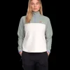 Everest Outdoor Tröjor & T-Shirts | Tröjor<W Quarter Zip WHITE/GREEN