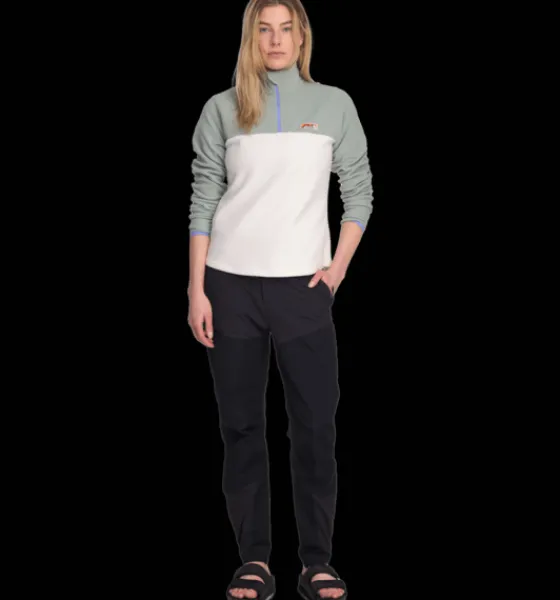 w_quarter_zip_2.webp Everest Outdoor Tröjor & T-Shirts | Tröjor<W Quarter Zip WHITE/GREEN