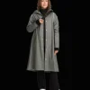 Everest Outdoor Regnjackor | Tunna jackor<W Rain Coat Long KHAKI GREY