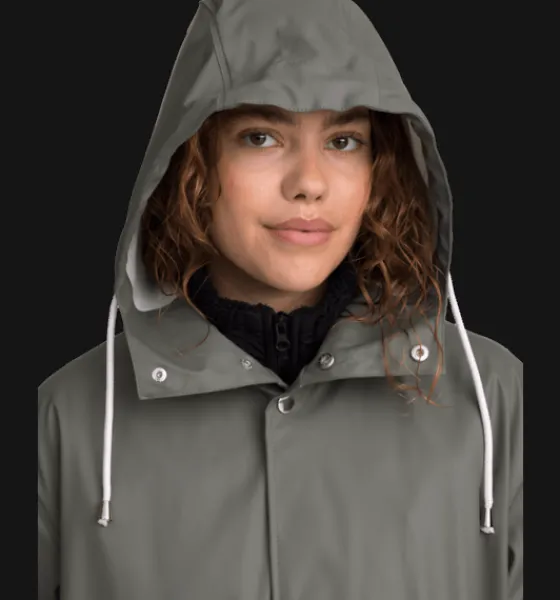 w_rain_coat_long_4.webp Everest Outdoor Regnjackor | Tunna jackor<W Rain Coat Long KHAKI GREY