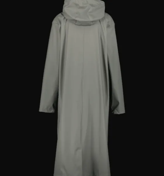 w_rain_coat_long_7.webp Everest Outdoor Regnjackor | Tunna jackor<W Rain Coat Long KHAKI GREY