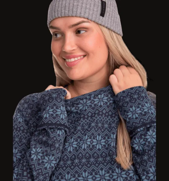 w_wool_underwear_shirt__3-1.webp Everest Outdoor Tröjor & T-Shirts<W Wool Underwear Shirt 2 NAVY PATTERN