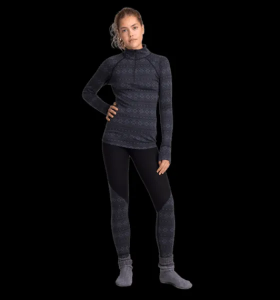 w_wool_uw_half_zip_2-1.webp Everest Outdoor Tröjor & T-Shirts<W Wool Uw Half Zip BLACK/GREY PATTERN