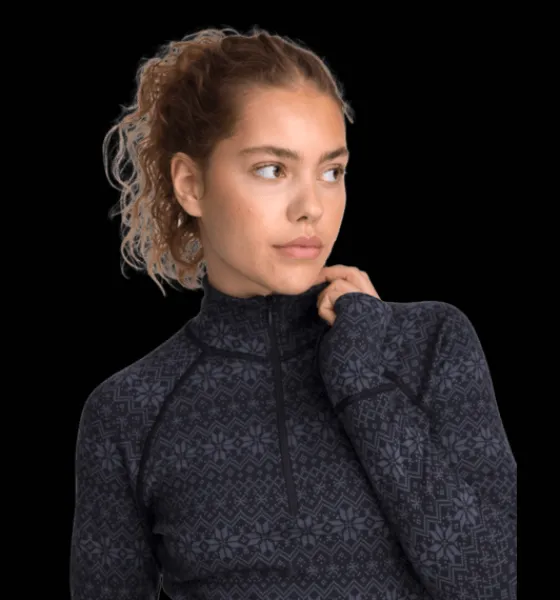 w_wool_uw_half_zip_3-1.webp Everest Outdoor Tröjor & T-Shirts<W Wool Uw Half Zip BLACK/GREY PATTERN