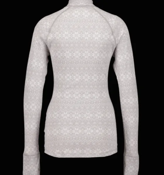 w_wool_uw_half_zip_6.webp Everest Outdoor Tröjor & T-Shirts<W Wool Uw Half Zip LT GREY PATTERN