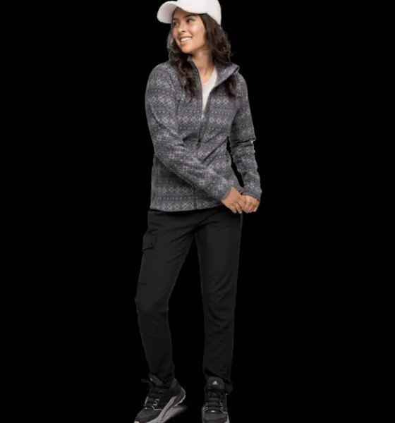 w_zip_fleece_jacket_2-2.webp Everest Outdoor Tröjor & T-Shirts | Tröjor<W Zip Fleece Jacket DK GREY PRINT