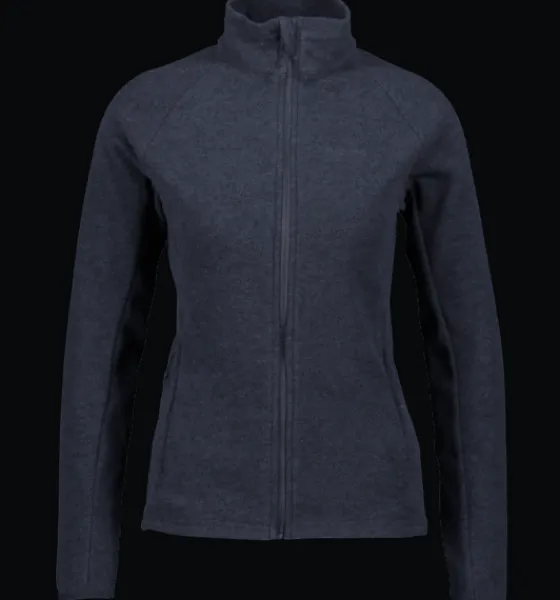 w_zip_fleece_jacket_4-1.webp Everest Outdoor Tröjor & T-Shirts | Tröjor<W Zip Fleece Jacket NAVY MELANGE