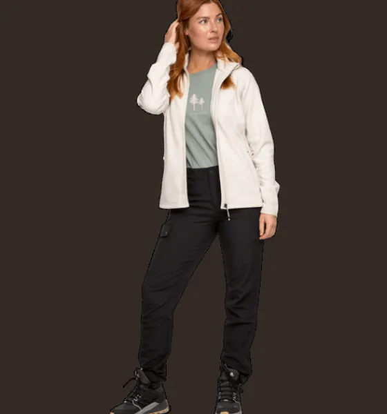 w_zip_fleece_jacket_4.webp Everest Outdoor Tröjor & T-Shirts | Tröjor<W Zip Fleece Jacket BEIGE MELANGE